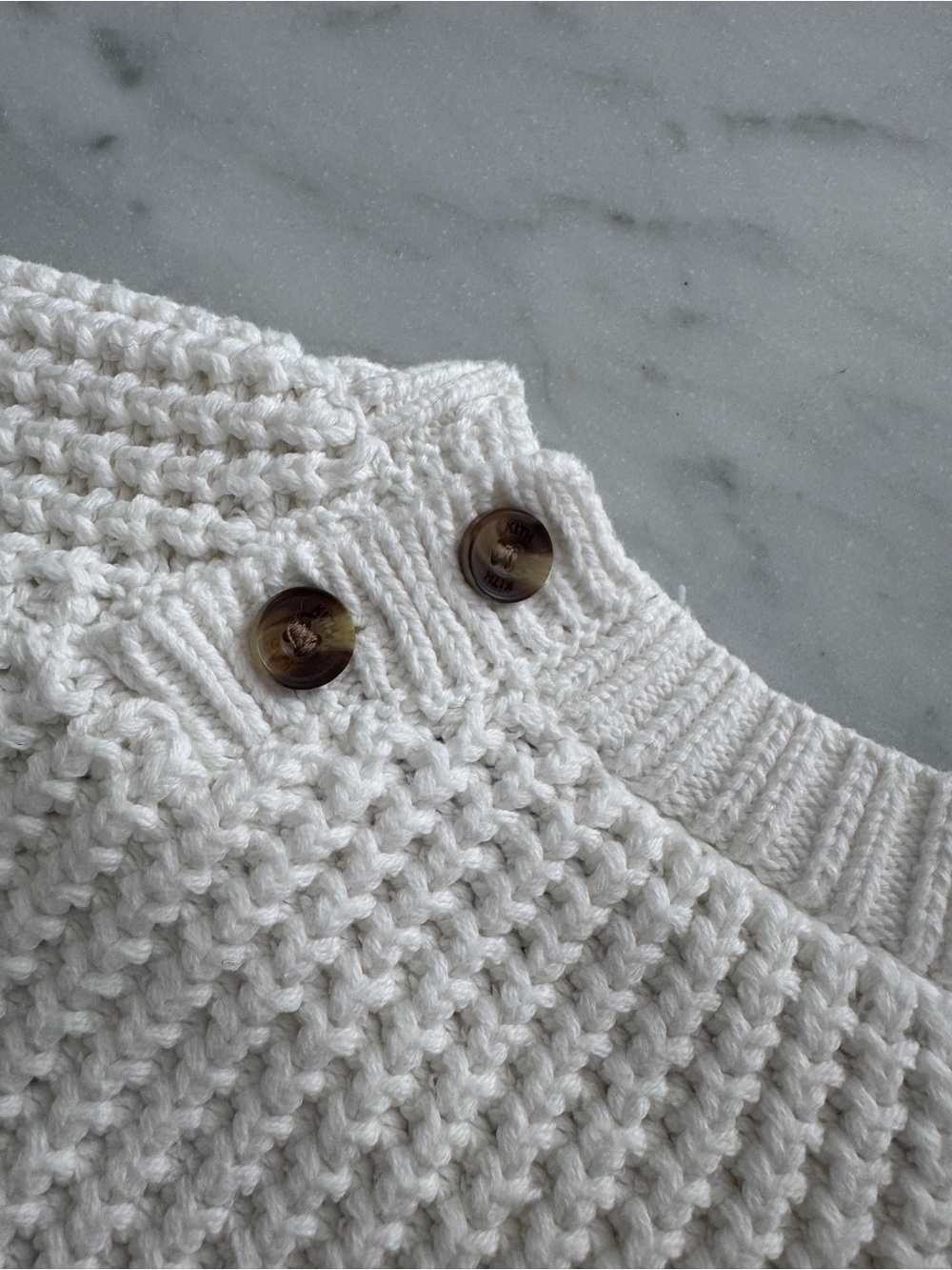 Kith Kids White Raglan Crewneck Logo Knit Sweater - Picture 5 of 6